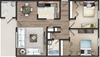 2 Bedroom, 1 Bath